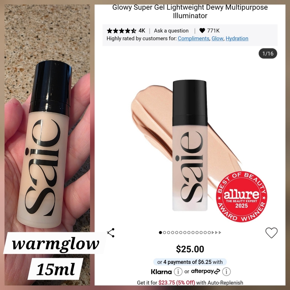 Saie Highlighter in Warm Glow